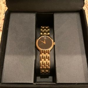 Movado Vetur Black Dial Ladies